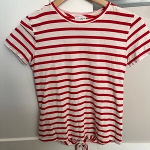 JCrew tie back tee